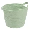 Set of Baskets Rope Light Green 26 x 26 x 33 cm (3 Pieces)