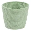 Set of Baskets Rope 17 x 17 x 20 cm Light Green (3 Pieces)