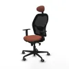 Office Chair with Headrest Jorquera Piqueras y Crespo 1D036G1 Brown Black