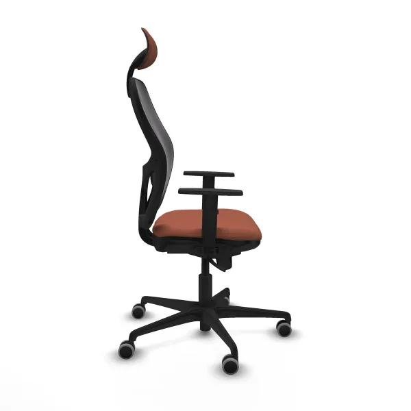 Office Chair with Headrest Jorquera Piqueras y Crespo 1D036G1 Brown Black