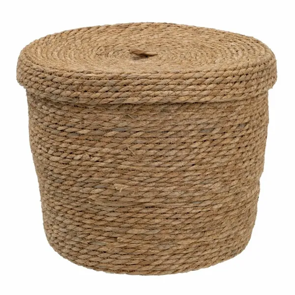 Multi-purpose basket 3 Pieces 28 x 28 x 36 cm Natural Natural Fibre