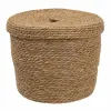 Multi-purpose basket 3 Pieces 28 x 28 x 36 cm Natural Natural Fibre