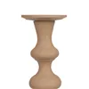 Candleholder 13 x 13 x 39,5 cm Beige Aluminium