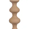 Candleholder 13 x 13 x 39,5 cm Beige Aluminium