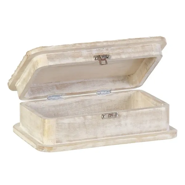 Decorative box 28 x 18 x 9,5 cm Mango wood (2 Units)