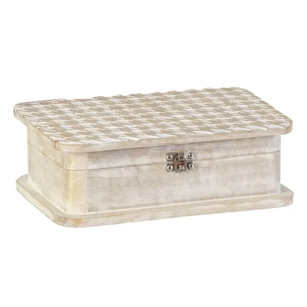 Decorative box 28 x 18 x 9,5 cm Mango wood (2 Units)