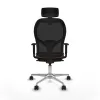 Office Chair with Headrest Jorquera Piqueras y Crespo 1D086N2 Brown Black