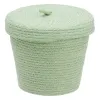 Multi-purpose basket 3 Pieces 28 x 28 x 36 cm Rope Light Green