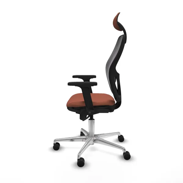 Ofiso kėdė su atrama galvai Jorquera Piqueras y Crespo 2D086N1 Ruda Juoda