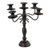 Candle Holder Black Metal 42 x 42 x 42 cm