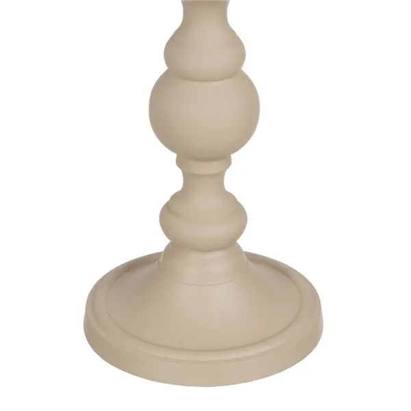 Candleholder Aluminium Cream 15 x 15 x 25 cm