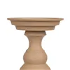 Candleholder 15 x 15 x 28 cm Beige Aluminium