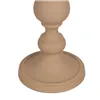 Candleholder 15 x 15 x 28 cm Beige Aluminium