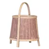 Lantern Candleholder Brown Natural Fibre 33 x 33 x 44 cm