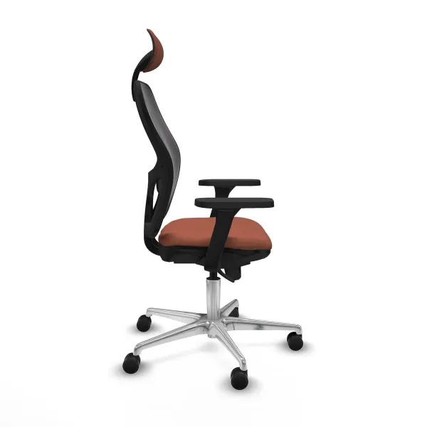 Office Chair with Headrest Jorquera Piqueras y Crespo 3D086N1 Brown Black