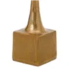 Candleholder 12 x 12 x 48,5 cm Golden Aluminium