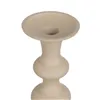 Candleholder 13 x 13 x 33 cm Aluminium Cream