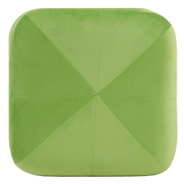 Pouffe Synthetic Fabric Wood 40 x 40 x 40 cm Green