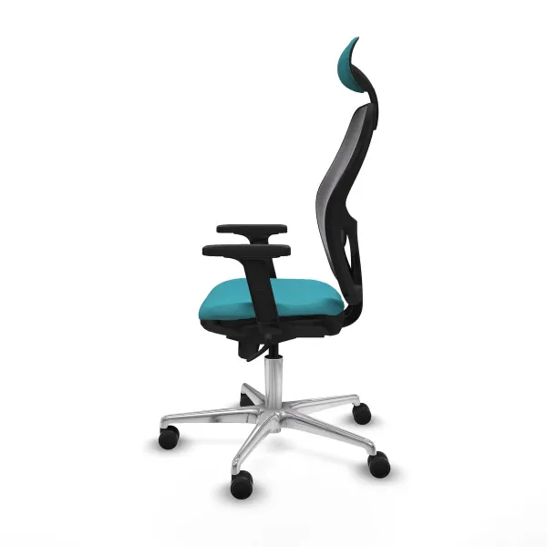 Office Chair with Headrest Jorquera Piqueras y Crespo 2D086N1 Turquoise