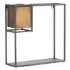 Shelves 36 x 12 x 36 cm Black Golden Metal