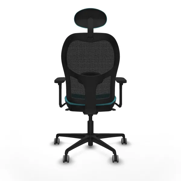Office Chair with Headrest Jorquera Piqueras y Crespo 3D036G1 Turquoise