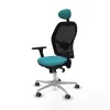 Office Chair with Headrest Jorquera Piqueras y Crespo 3D086G1 Turquoise