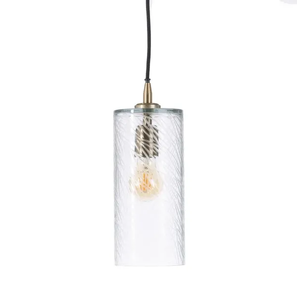 Ceiling Light 12 x 12 x 32 cm Crystal Metal