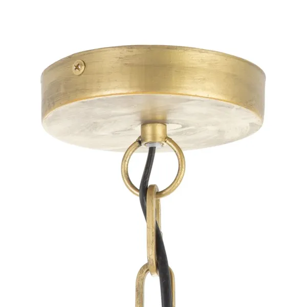 Ceiling Light 54 x 54 x 54 cm Metal Wood White