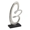 Decorative Figure 24 x 10 x 42 cm Black Silver