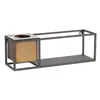 Shelves 40 x 12 x 13,5 cm Black Golden Metal