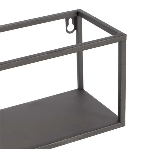 Shelves 40 x 12 x 13,5 cm Black Golden Metal