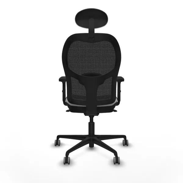 Office Chair with Headrest Jorquera Piqueras y Crespo 2D036G1 Light grey