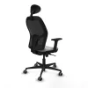 Office Chair with Headrest Jorquera Piqueras y Crespo 2D036G1 Light grey