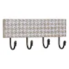 Wall mounted coat hanger 38 x 7 x 17 cm Metal Wood