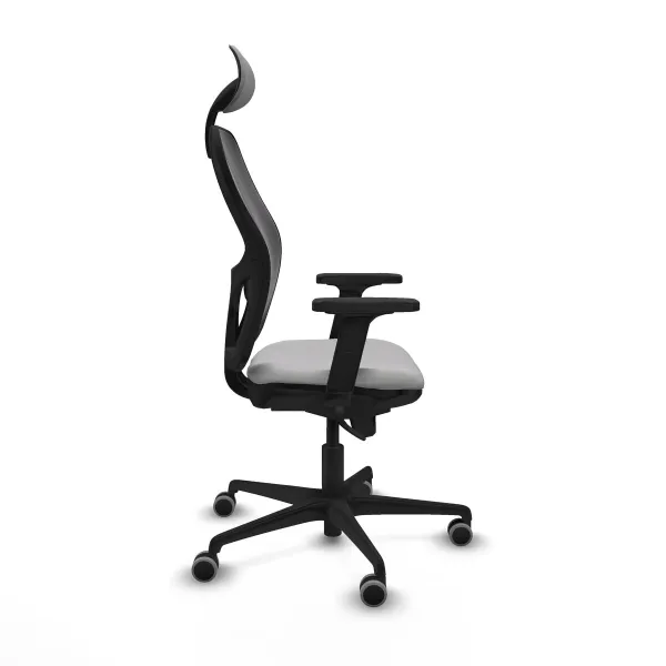 Biroja krēsls ar galvas atbalstu Jorquera Piqueras y Crespo 2D036G1 Gaiši pelēks
