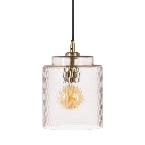 Ceiling Light Crystal Metal 20 x 20 x 27 cm