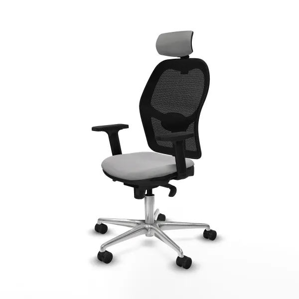 Office Chair with Headrest Jorquera Piqueras y Crespo 2D086N2 Light grey