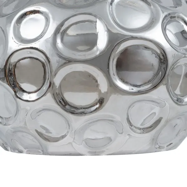 Ceiling Light 18 x 18 x 17,5 cm Crystal Silver Iron Ø 18 cm