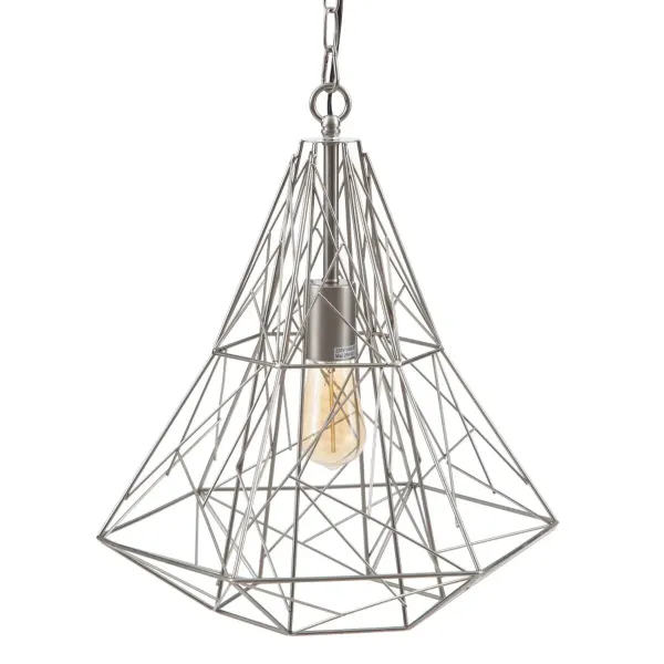 Ceiling Light Metal Silver 35 x 35 x 45 cm