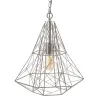 Ceiling Light Metal Silver 35 x 35 x 45 cm