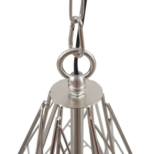 Ceiling Light Metal Silver 35 x 35 x 45 cm