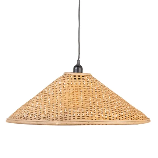 Ceiling Light 55 x 55 x 20 cm Natural Bamboo 220 V 240 V 60 W