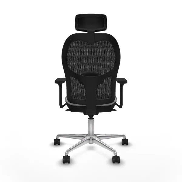 Office Chair with Headrest Jorquera Piqueras y Crespo 3D086N2 Light grey