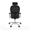 Office Chair with Headrest Jorquera Piqueras y Crespo 3D086N2 Light grey