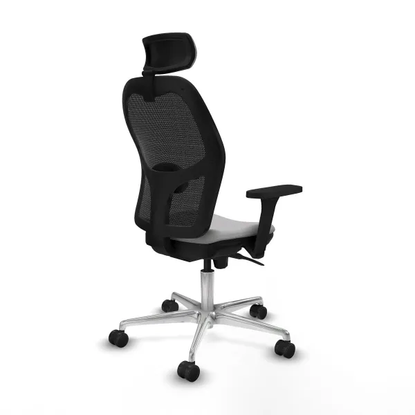 Office Chair with Headrest Jorquera Piqueras y Crespo 3D086N2 Light grey