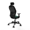 Office Chair with Headrest Jorquera Piqueras y Crespo 1D036N2 Green
