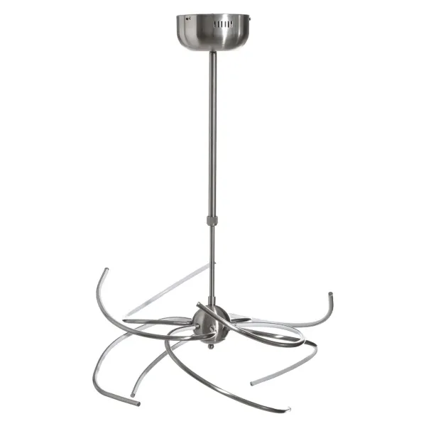 Ceiling Light 60 x 60 x 120 cm Metal Silver Modern