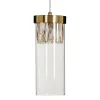 Ceiling Light Crystal Golden Metal 11 x 11 x 45 cm