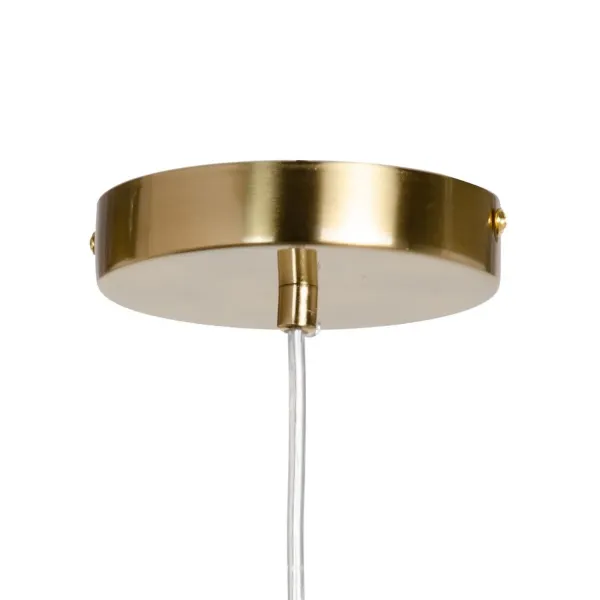 Ceiling Light Crystal Golden Metal 11 x 11 x 45 cm