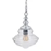 Ceiling Light 28 x 28 x 36 cm Crystal Metal Silver